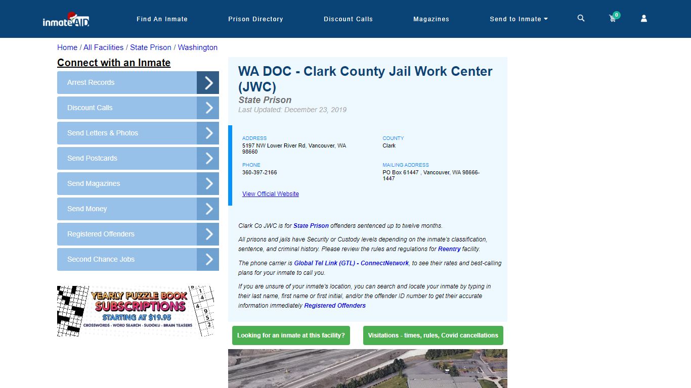 WA DOC - Clark County Work Release & Inmate Search - Vancouver, WA